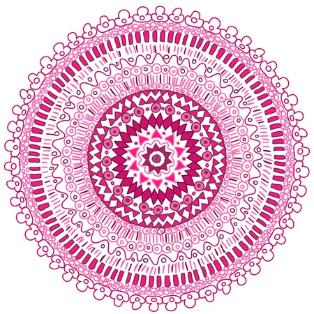 Hand made ornamental round laceのイラスト素材