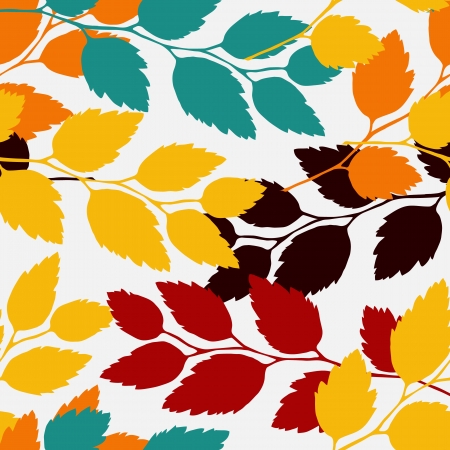 leaves, seamless patternのイラスト素材