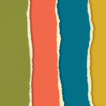 Torn paper set. Background for your business presentation.のイラスト素材