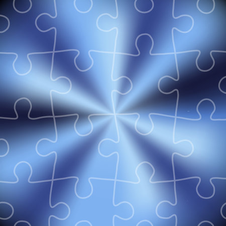 Blue puzzle abstract background.のイラスト素材