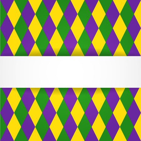 Dimond background with white bannerのイラスト素材