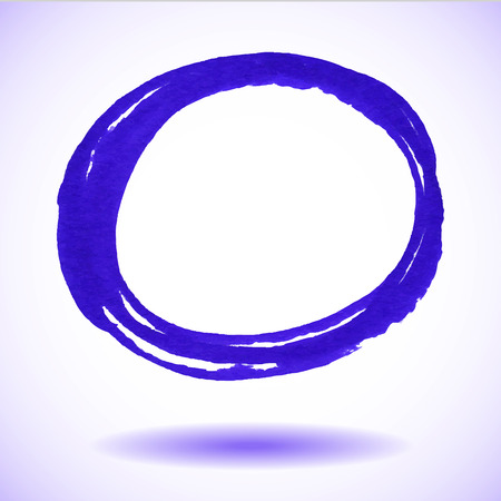 Blue vector marker circle stainのイラスト素材