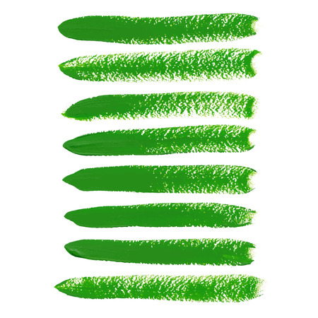 Green ink vector brush strokesのイラスト素材