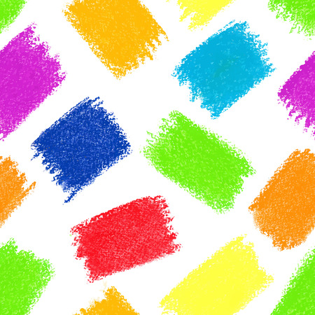 Seamless pattern background. Pastel crayon spots.のイラスト素材