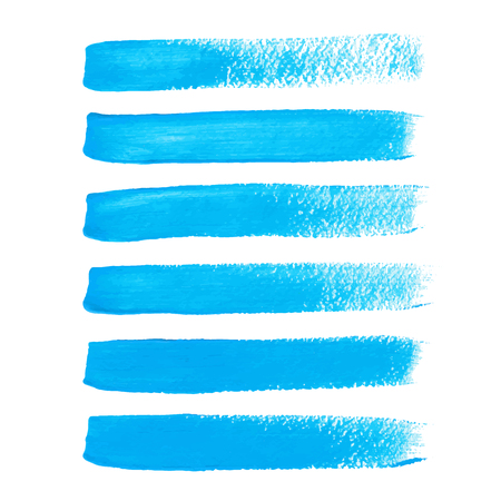 Bright blue ink vector brush strokesのイラスト素材