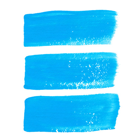 Bright blue ink vector brush strokesのイラスト素材