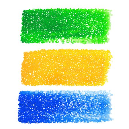 Brazil dotted bannersのイラスト素材
