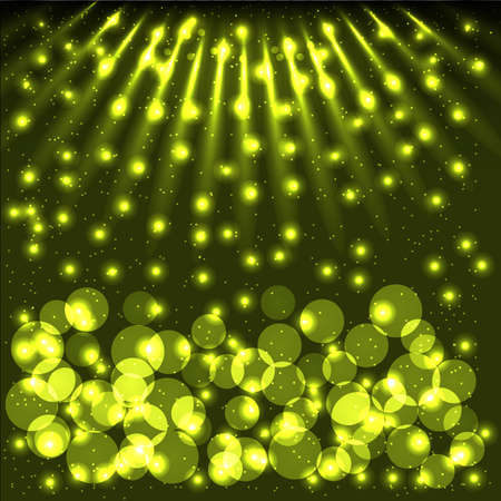 Abstract bokeh background with shining particlesのイラスト素材