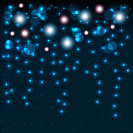 Abstract bokeh background with shining particlesのイラスト素材