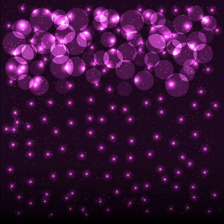 Abstract bokeh background with shining particlesのイラスト素材