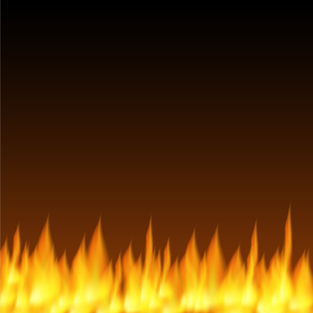 Realistic fire flames backgroundのイラスト素材