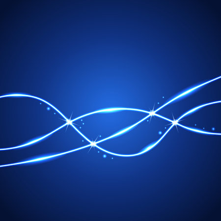 Electric light effect. Vector illustration.のイラスト素材