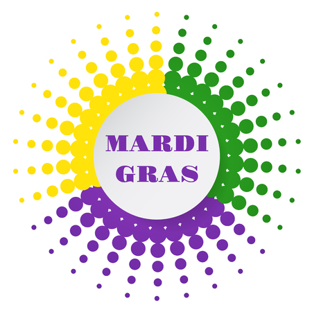 Mardi Gras halftone background. Vector illustrationのイラスト素材