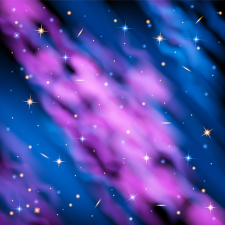Space nebula background. Vector illustrationのイラスト素材