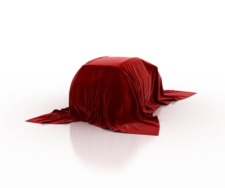 car covered with velvetの写真素材