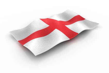 England flag consisting of cubesの写真素材
