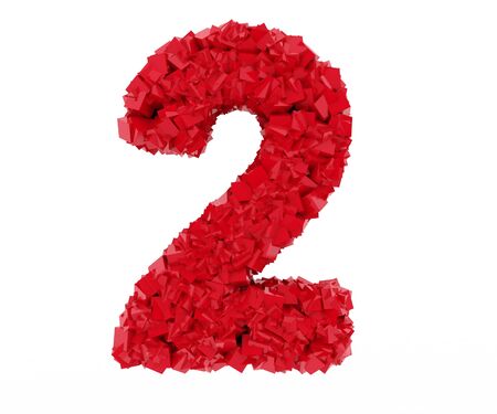 figure 2 consisting of cubesの写真素材