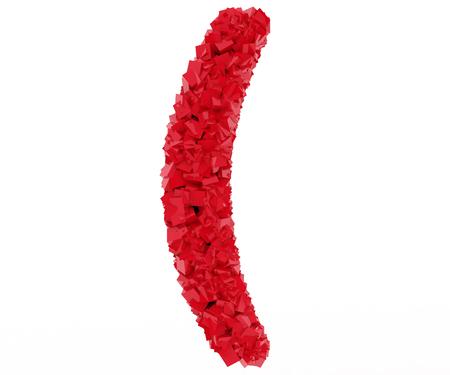 sign brackets are made of red diceの写真素材