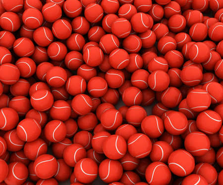 background of red ballsの写真素材