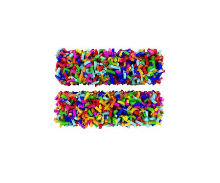 render symbols made up of lettersの写真素材