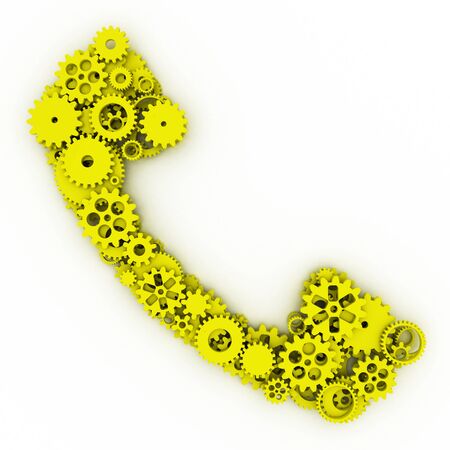 The shape of gears. 3D.の写真素材