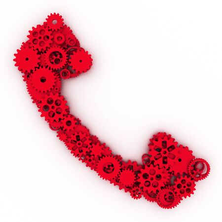 The shape of gears. 3D.の写真素材