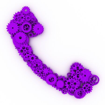 The shape of gears. 3D.の写真素材