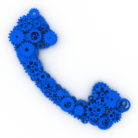 The shape of gears. 3D.の写真素材