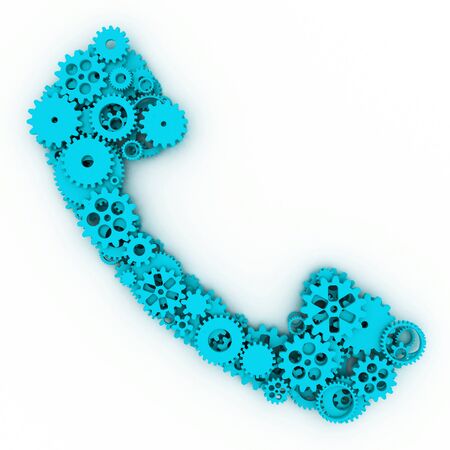 The shape of gears. 3D.の写真素材