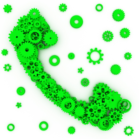 The shape of gears. 3D.の写真素材