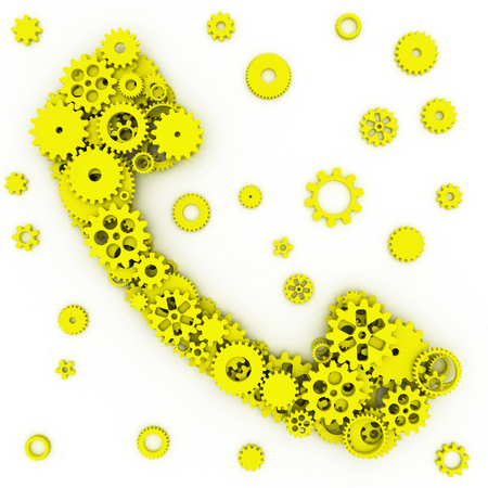 The shape of gears. 3D.の写真素材