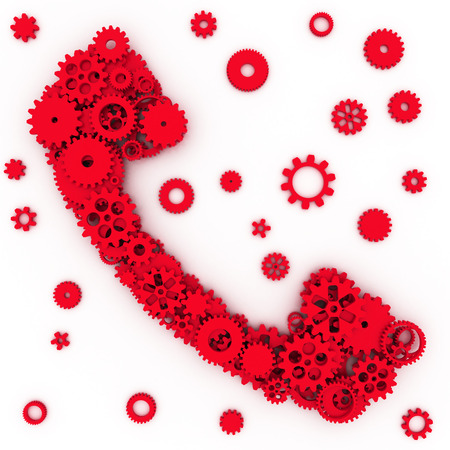 The shape of gears. 3D.の写真素材