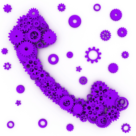 The shape of gears. 3D.の写真素材