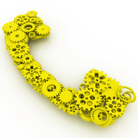 The shape of gears. 3D.の写真素材