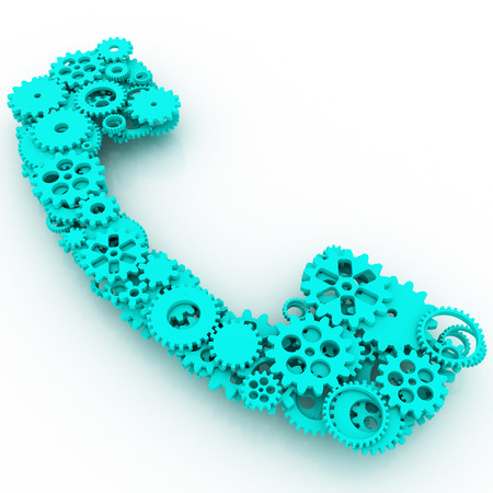 The shape of gears. 3D.の写真素材