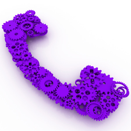 The shape of gears. 3D.の写真素材