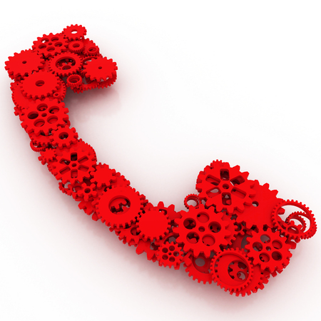 The shape of gears. 3D.の写真素材