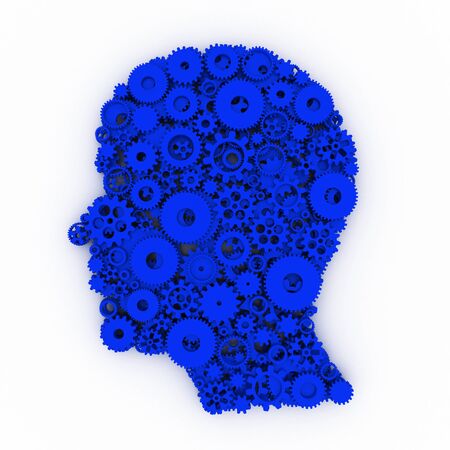 Head of gears. 3D.の写真素材