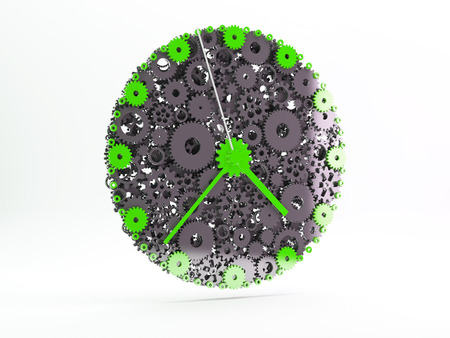 Watch of gears. 3D.の写真素材