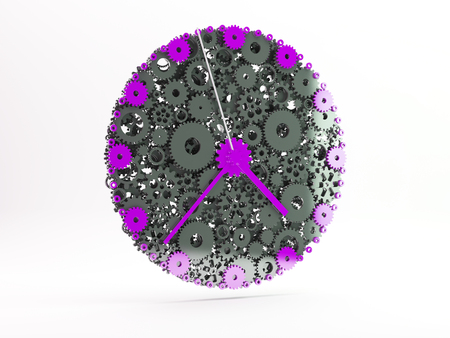 Watch of gears. 3D.の写真素材