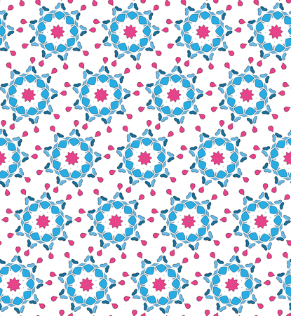 Ethnic seamless patterns. Aztec geometric backgrounds. Stylish navajo fabric. Modern abstract wallpaper. Vector illustration.のイラスト素材