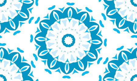 A seamless background of circular patterns. Seamless patterns from shapes color. A star-shaped pattern.のイラスト素材