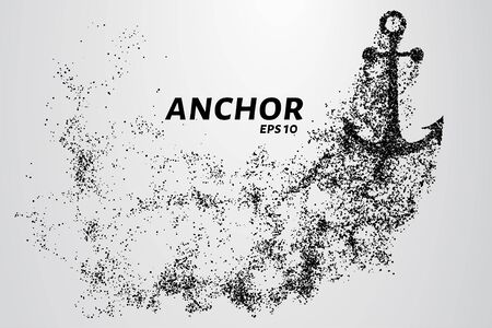 The anchor of the particles. The anchor consists of circles and points. Vector illustrationのイラスト素材