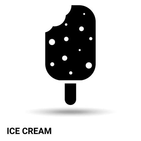Ice cream   isolated on a light background. Vector illustrationのイラスト素材