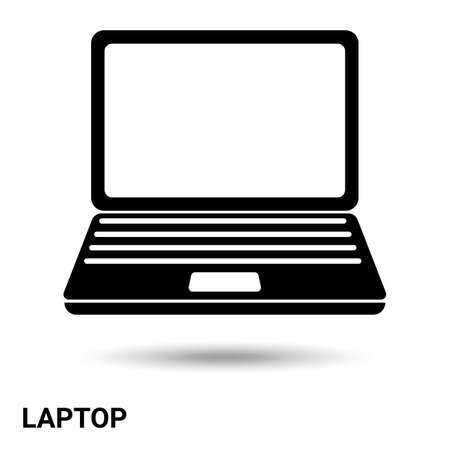 A laptop. The computer   isolated on a light background. Vector illustrationのイラスト素材