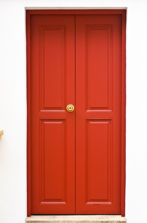 Red door of the monkの写真素材