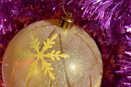 Background, Christmas tree decoration, Happy New Year, lightsの写真素材