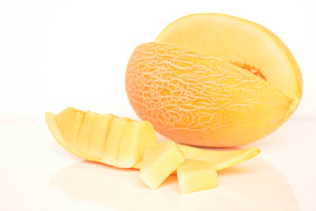 Melon, slicedの写真素材