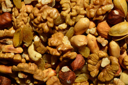 Background from walnuts