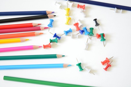 Colorful pencils, backgroundの写真素材